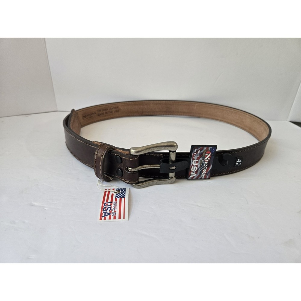 Nocona USA leather belt N2300947‎ sz 46 brown